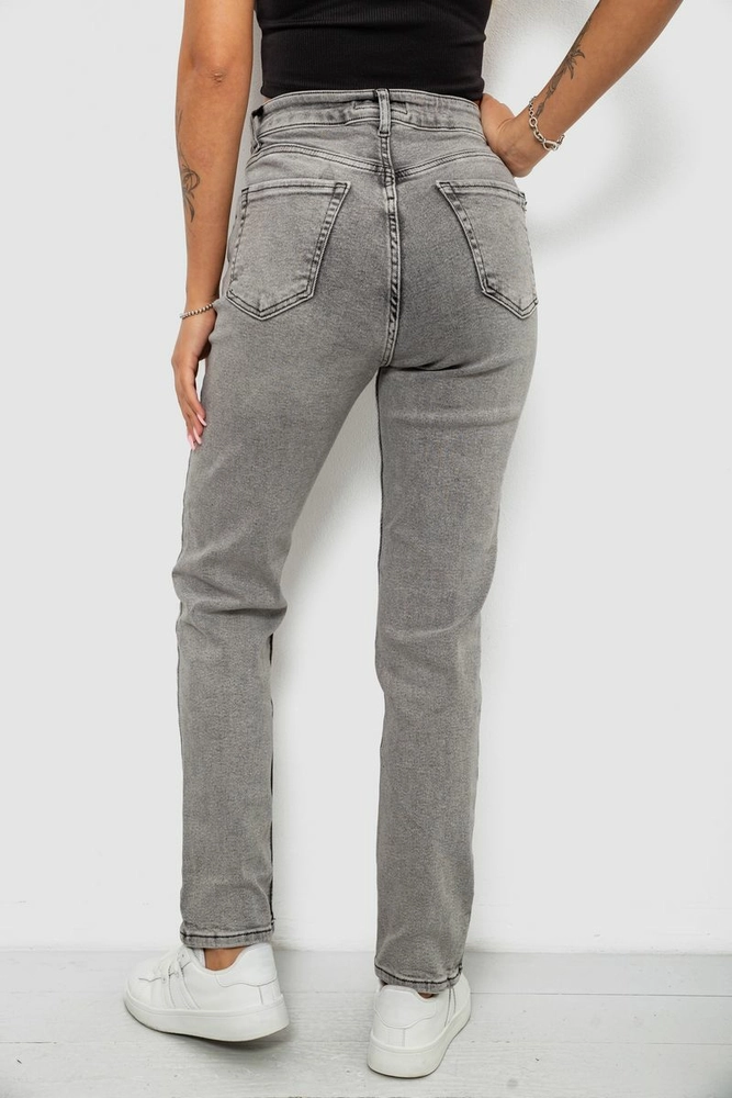 Купити Джинси жіночі Regular Fit, колір сірий, 244R00246 - Фото №4