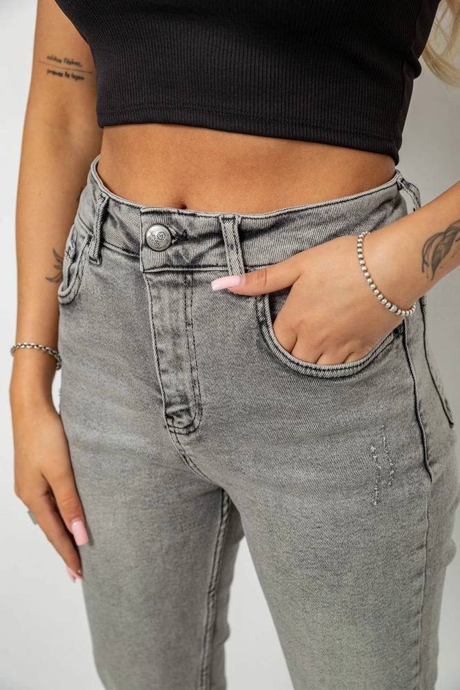 Купити Джинси жіночі Regular Fit, колір сірий, 244R00246 - Фото №5
