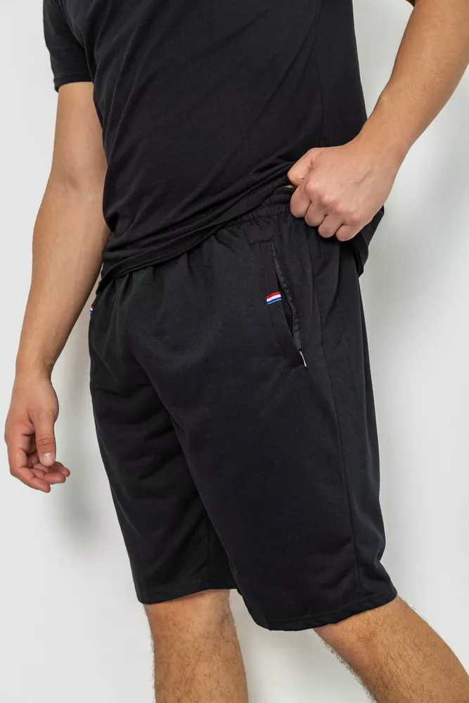 Купити Шорти чоловічі, колір чорний, 244R6369 - Фото №3