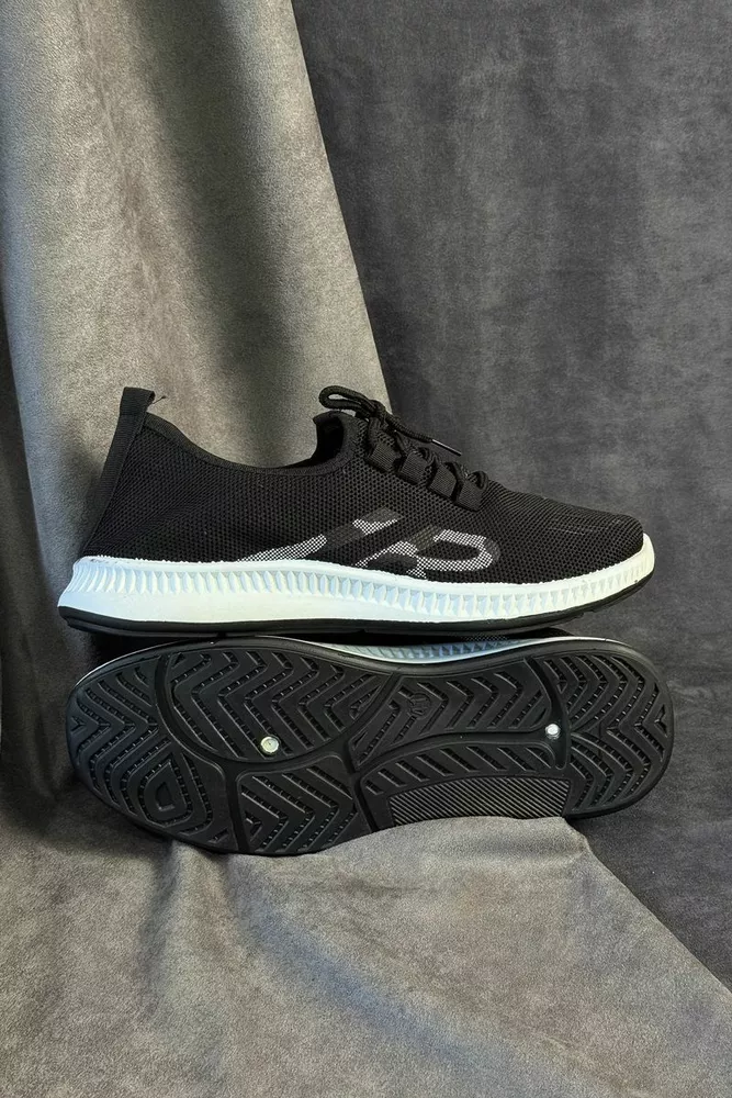 Купити Кросівки чоловічі текстиль, колір чорний, 244R3003-1 оптом - Фото №5