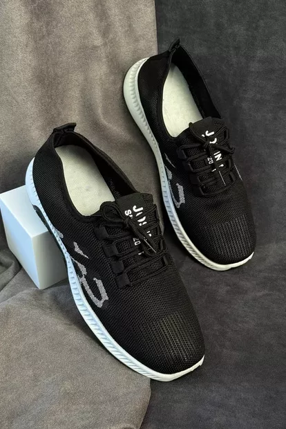 Кроссовки мужские текстиль, цвет черный, 244R3003-1