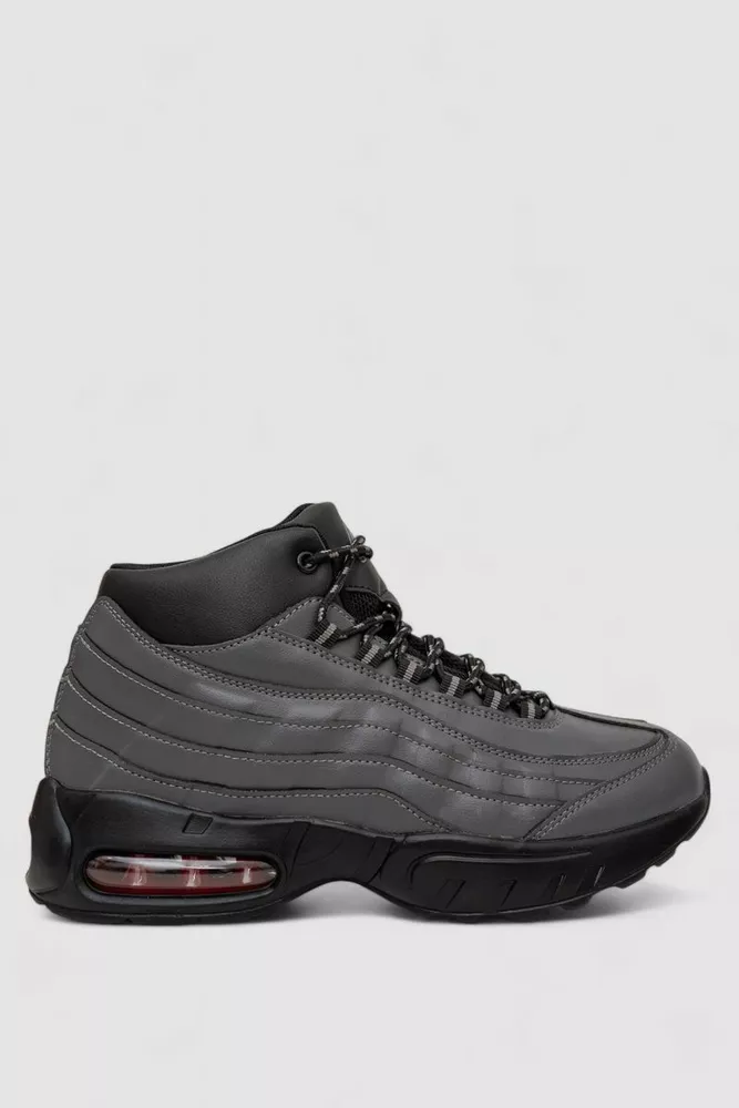 Купить Кроссовки мужские зимние на меху, цвет серый, 248RCX619 - Фото №7