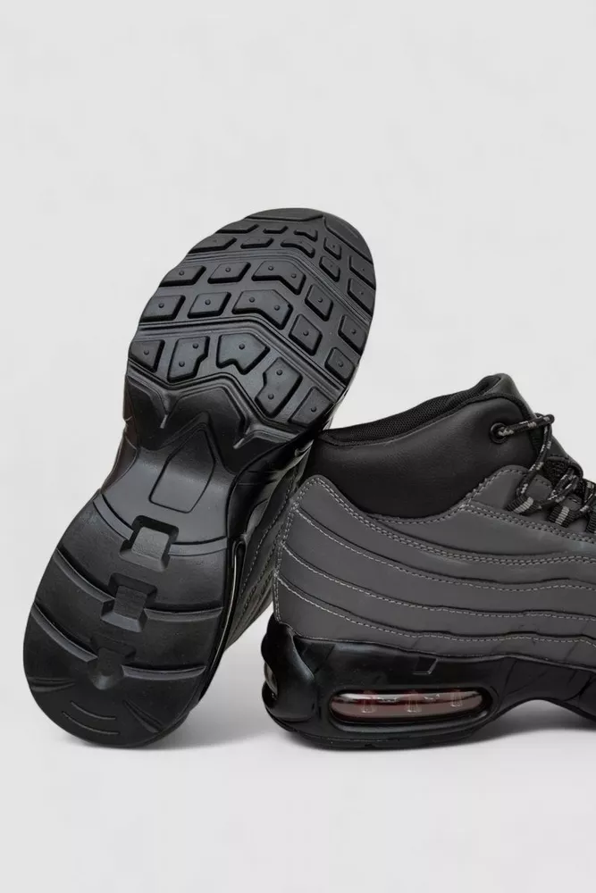 Купить Кроссовки мужские зимние на меху, цвет серый, 248RCX619 - Фото №11