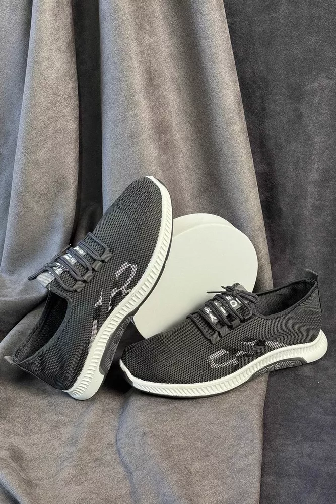 Купити Кросівки чоловічі текстиль, колір сірий, 244R3003-1 оптом - Фото №1