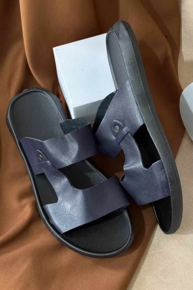 Купити Сандалії чоловічі, колір синій, 214R90 оптом - Фото №3