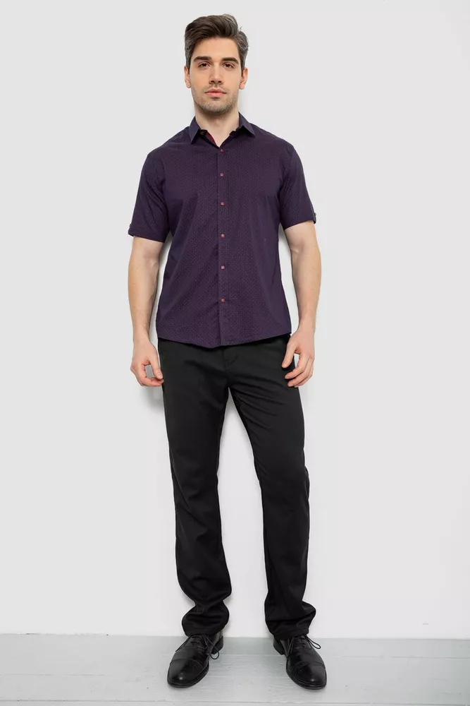 Купить Рубашка мужская с принтом, цвет синий, 186R7350 - Фото №2