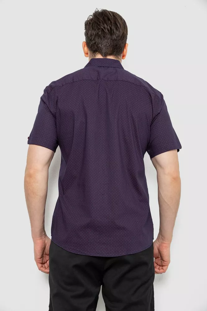 Купить Рубашка мужская с принтом, цвет синий, 186R7350 - Фото №4