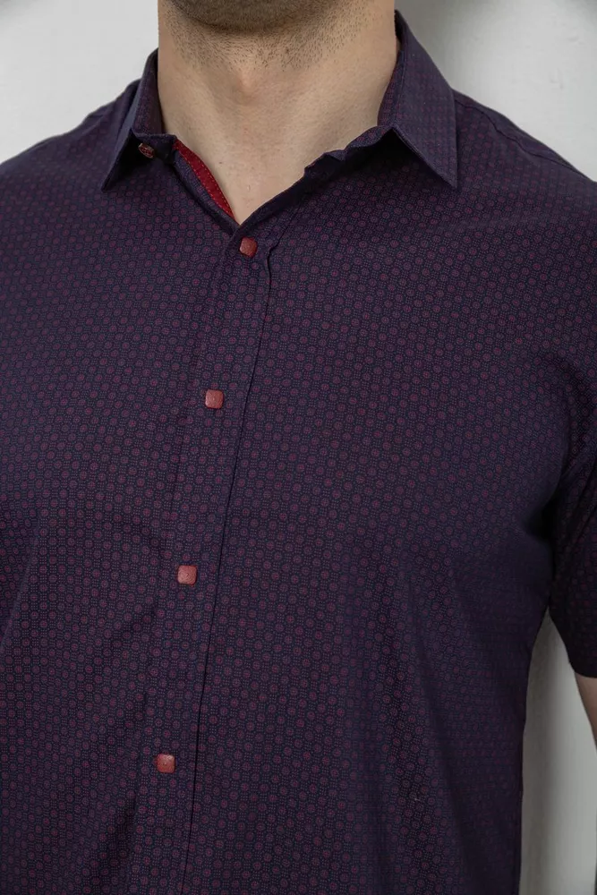 Купить Рубашка мужская с принтом, цвет синий, 186R7350 - Фото №5