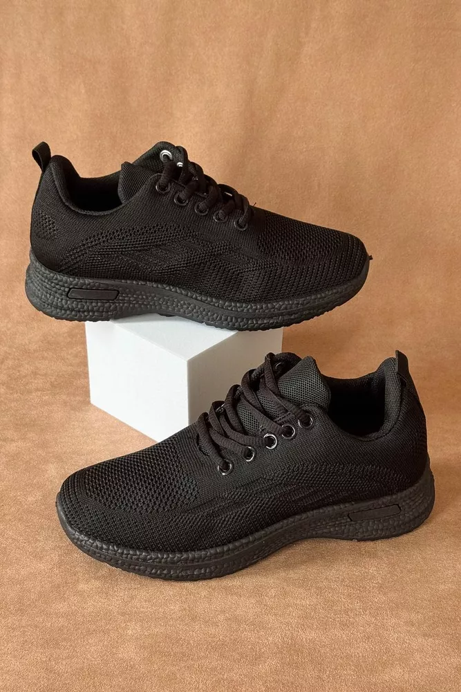 Купить Кроссовки женские текстиль, цвет черный, 243RA33 оптом - Фото №2