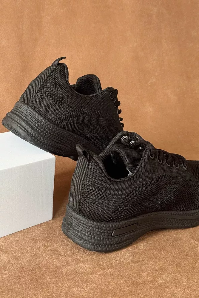 Купить Кроссовки женские текстиль, цвет черный, 243RA33 оптом - Фото №5