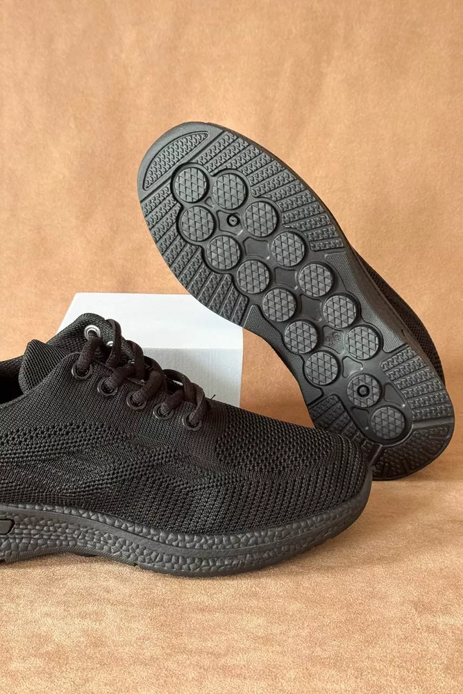 Купить Кроссовки женские текстиль, цвет черный, 243RA33 оптом - Фото №6