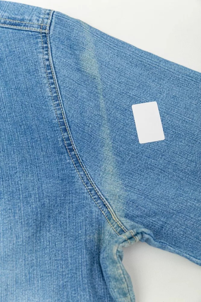 Купить Куртка джинсовая женская  -уценка, цвет голубой, 201R55-055-U-13 - Фото №2