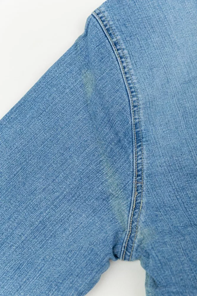 Купить Куртка джинсовая женская  -уценка, цвет голубой, 201R55-055-U-13 - Фото №3