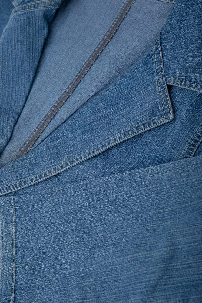 Купить Куртка джинсовая женская  -уценка, цвет голубой, 201R55-055-U-14 - Фото №7