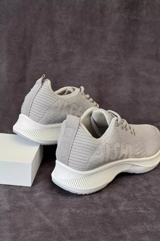 Купить Кроссовки женские текстиль, цвет серый, 243RA33 оптом - Фото №4
