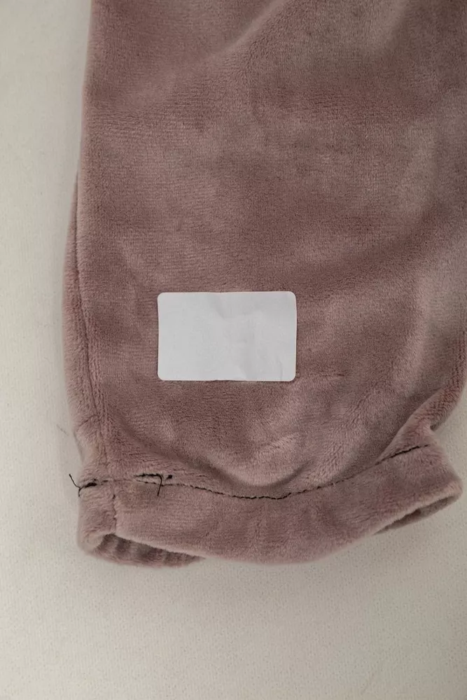 Купити Штани жіночі велюрові  -уцінка, колір мокко, 238R58473-U-17 - Фото №6