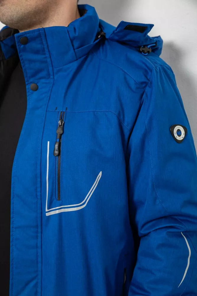 Купить Куртка мужская демисезонная с капюшоном, цвет электрик, 244RZ-2521 - Фото №5