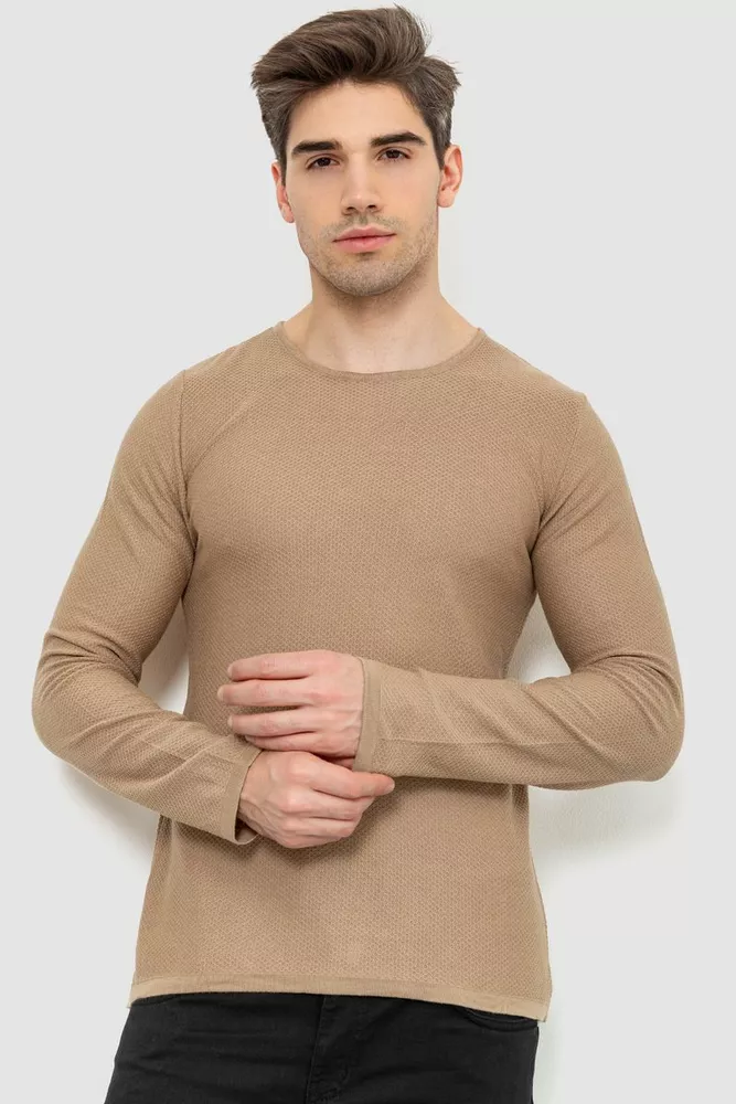 Купити Светр чоловічий, колір бежевий, 214R3007 - Фото №1