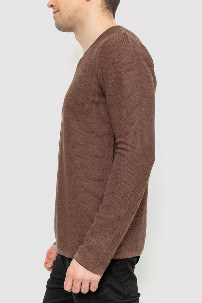 Купити Светр чоловічий, колір коричневий, 214R3007 - Фото №3