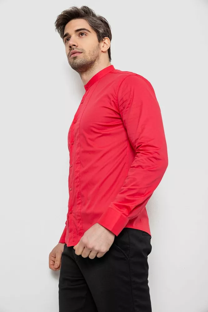 Купить Рубашка мужская однотонная, цвет розовый, 186R2033 - Фото №3