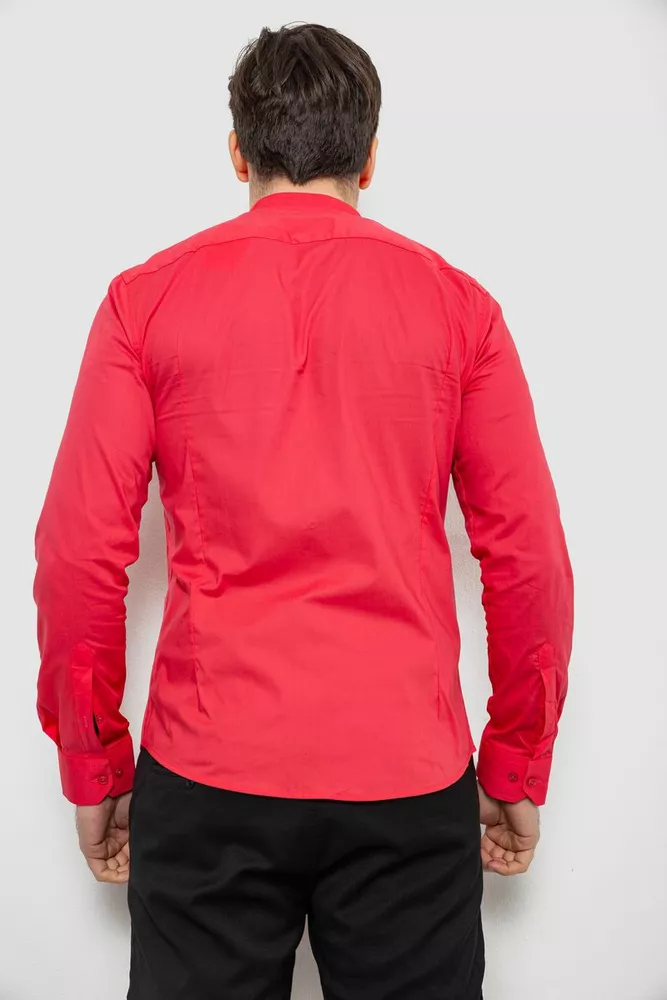 Купить Рубашка мужская однотонная, цвет розовый, 186R2033 - Фото №4