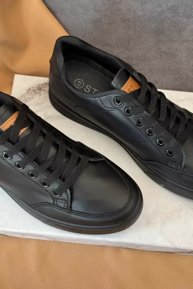 Купити Кеди чоловічі, колір чорний, 248RR200 - Фото №2