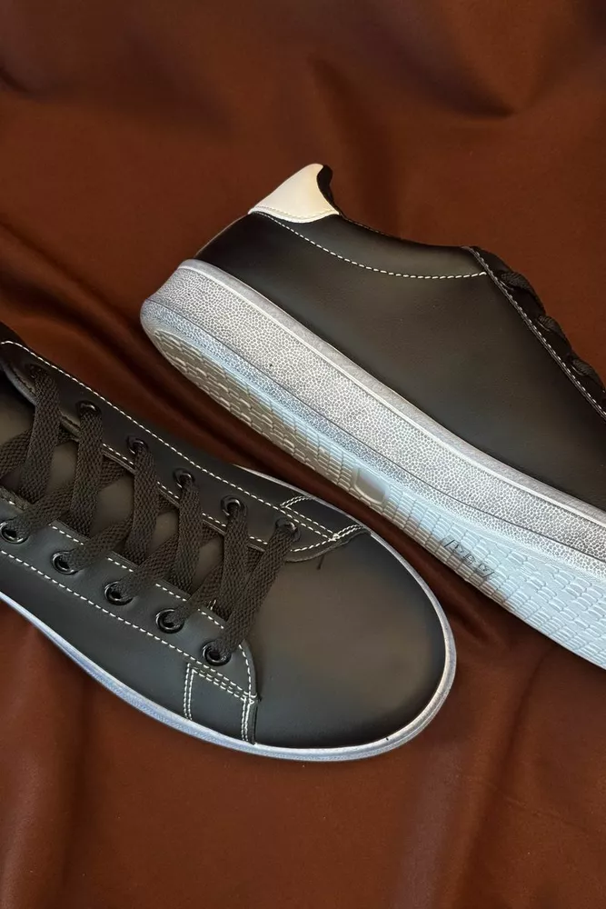 Купить Кеды мужские, цвет черно-белый, 248RR223-4R - Фото №2