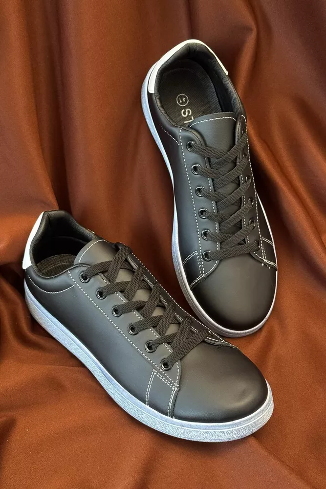 Купить Кеды мужские, цвет черно-белый, 248RR223-4R - Фото №3