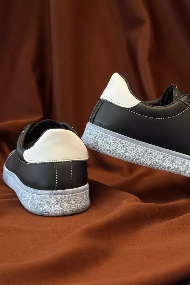 Купить Кеды мужские, цвет черно-белый, 248RR223-4R - Фото №4