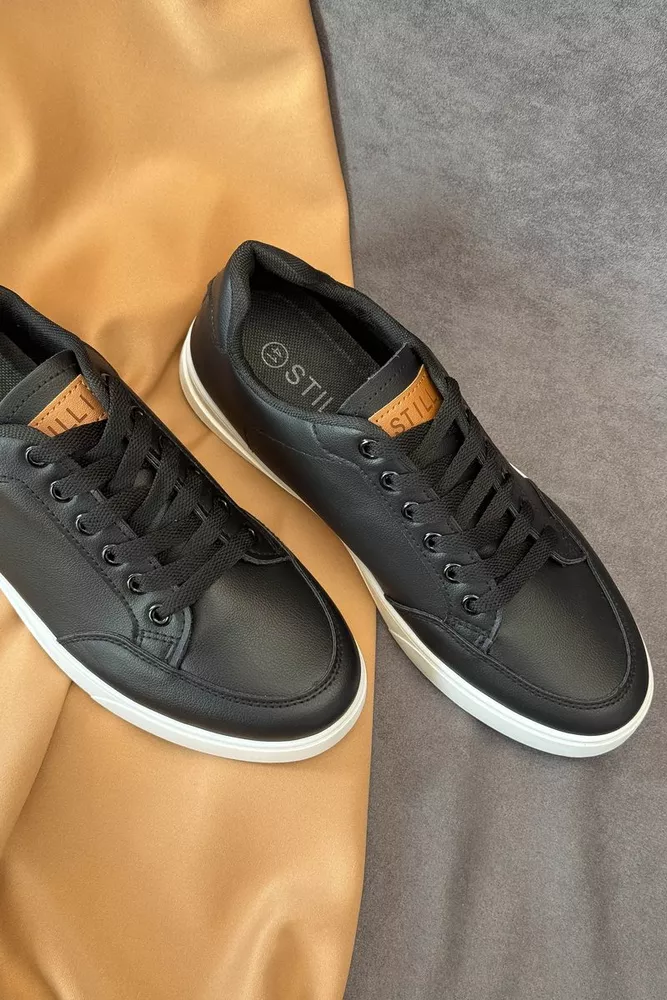 Купити Кеди чоловічі, колір чорно-білий, 248RR200 - Фото №2