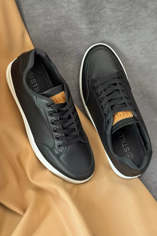 Купити Кеди чоловічі, колір чорно-білий, 248RR200 - Фото №3