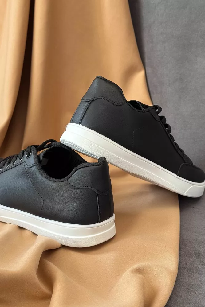 Купити Кеди чоловічі, колір чорно-білий, 248RR200 - Фото №4