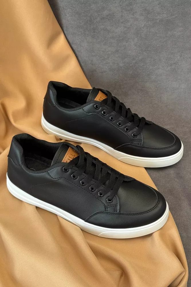 Купити Кеди чоловічі, колір чорно-білий, 248RR200 - Фото №1