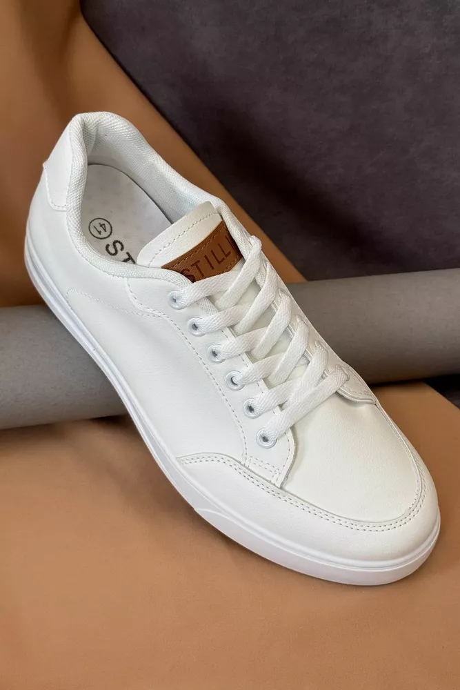 Купити Кеди чоловічі, колір білий, 248RR200 - Фото №2