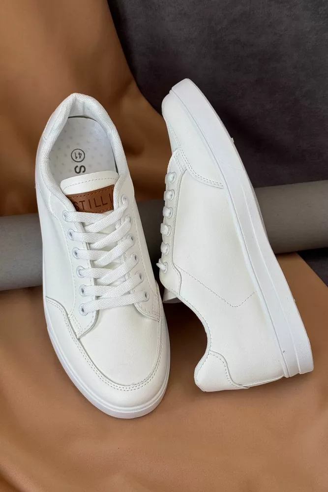 Купити Кеди чоловічі, колір білий, 248RR200 - Фото №4