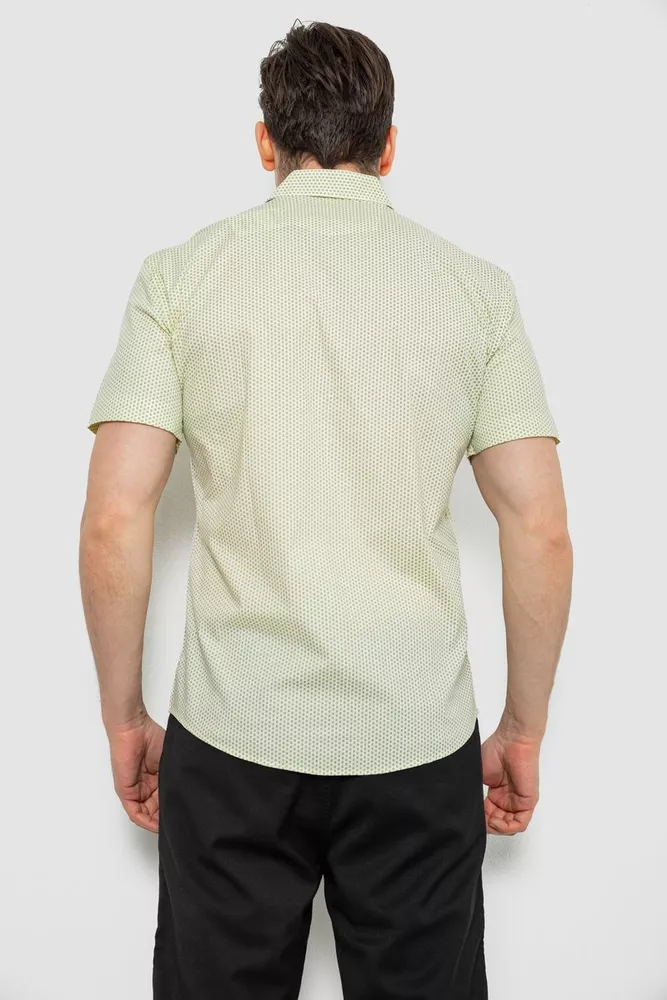 Купить Рубашка мужская с принтом, цвет желтый, 214R7129 - Фото №4