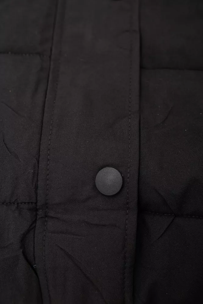 Купить Куртка женская удлиненная батал  -уценка, цвет черный, 207R006-1-U-6 - Фото №8