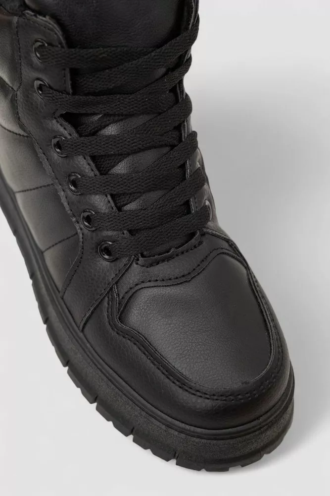 Купити Кросівки жіночі зимові на хутрі, колір чорний, 248RMB02 - Фото №2