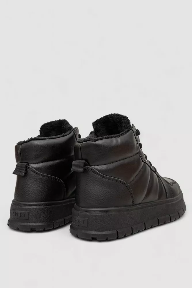 Купити Кросівки жіночі зимові на хутрі, колір чорний, 248RMB02 - Фото №4