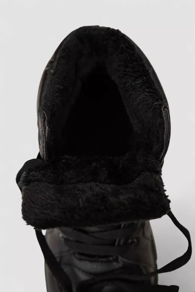 Купити Кросівки жіночі зимові на хутрі, колір чорний, 248RMB02 - Фото №6
