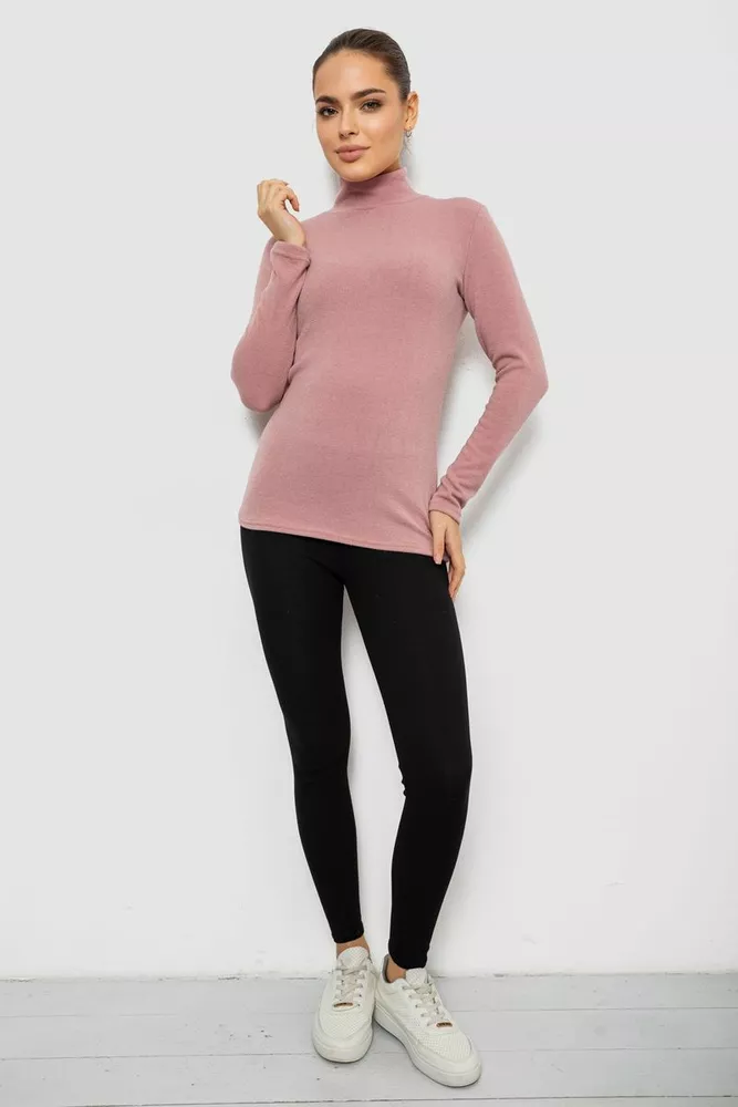 Купить Гольф женский однотонный  -уценка, цвет пудровый, 257R100-U - Фото №2