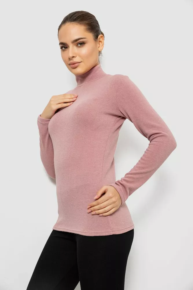 Купить Гольф женский однотонный  -уценка, цвет пудровый, 257R100-U - Фото №3