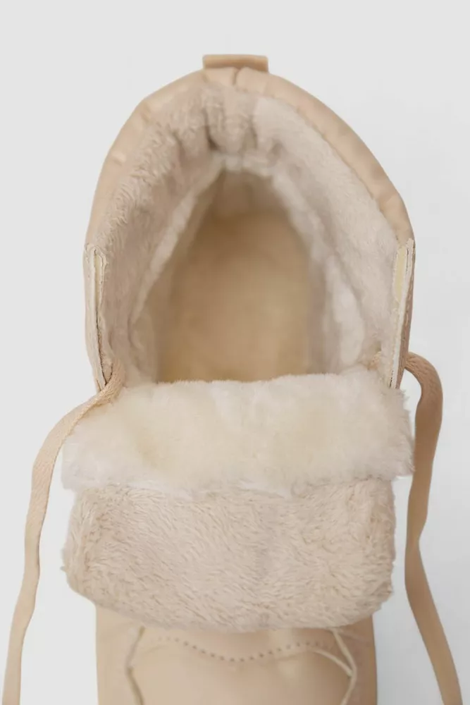 Купить Кроссовки женские зимние на меху, цвет бежевый, 248RMB02 - Фото №6