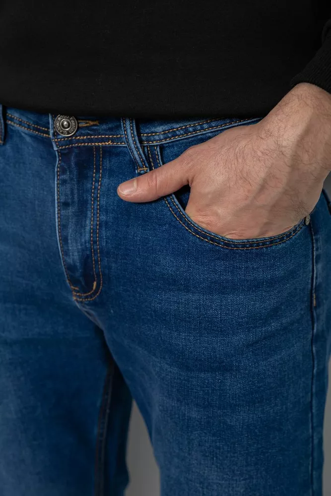 Купить Джинсы мужские демисезонные  -уценка, цвет синий, 244R9907-U - Фото №5