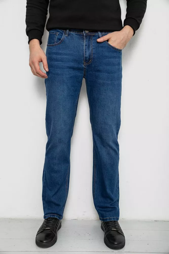 Купить Джинсы мужские демисезонные  -уценка, цвет синий, 244R9907-U - Фото №1