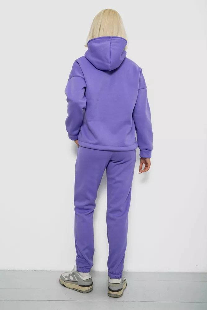 Купить Спортивный костюм женский на флисе  -уценка, цвет сиреневый, 257R88-U - Фото №4