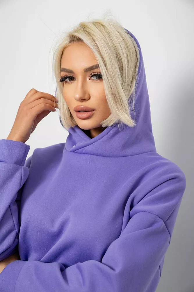 Купить Спортивный костюм женский на флисе  -уценка, цвет сиреневый, 257R88-U - Фото №5