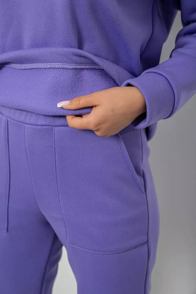 Купить Спортивный костюм женский на флисе  -уценка, цвет сиреневый, 257R88-U - Фото №6