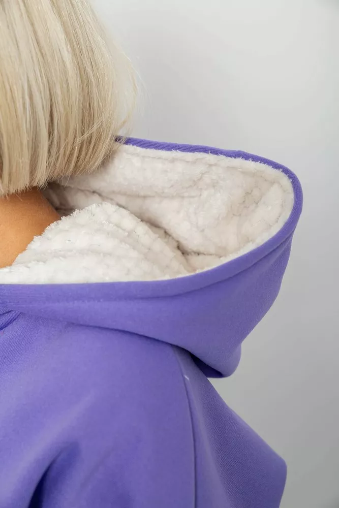 Купить Спортивный костюм женский на флисе  -уценка, цвет сиреневый, 257R88-U - Фото №7