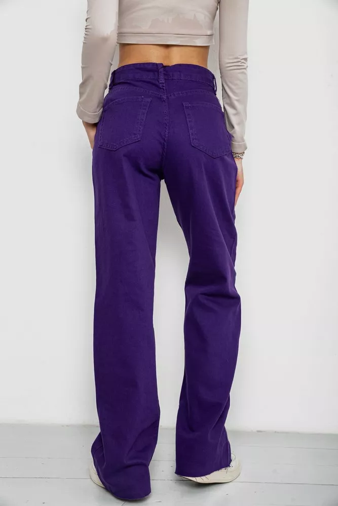 Купить Джинсы женские, цвет фиолетовый, 250R1077 оптом - Фото №4